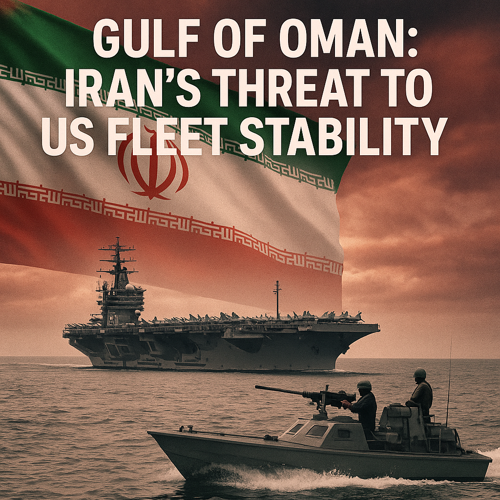 Illustration of Gulf of Oman: Iran's Threat to US Fleet Stability