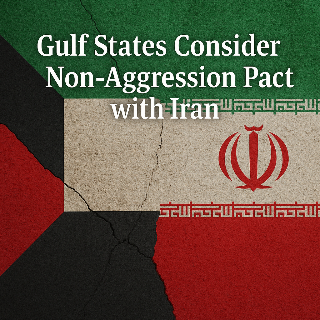 Illustration of Gulf States Consider Non-Aggression Pact with Iran