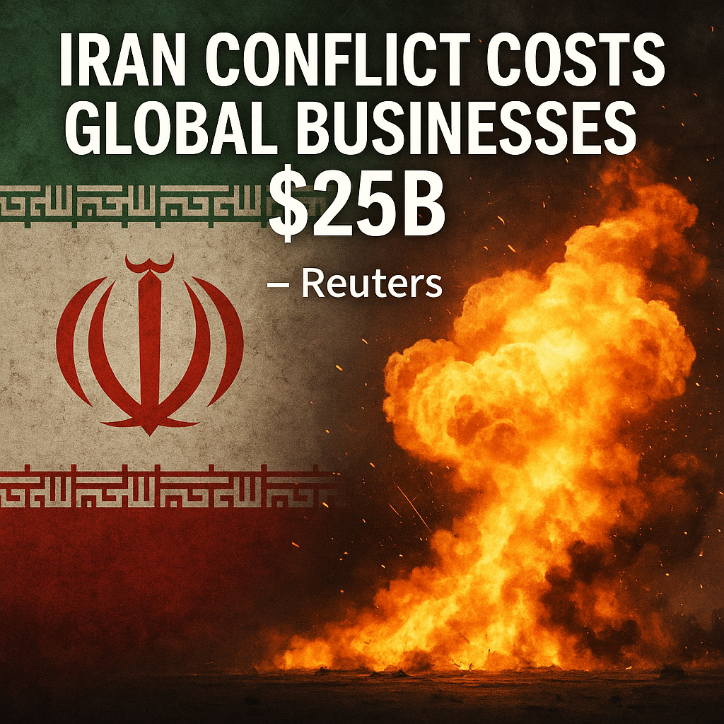 Illustration of Iran Conflict Costs Global Businesses $25B – Reuters