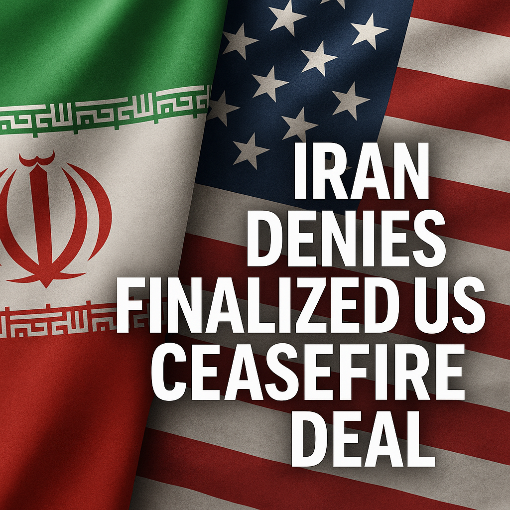 Illustration of Iran Denies Finalized US Ceasefire Deal