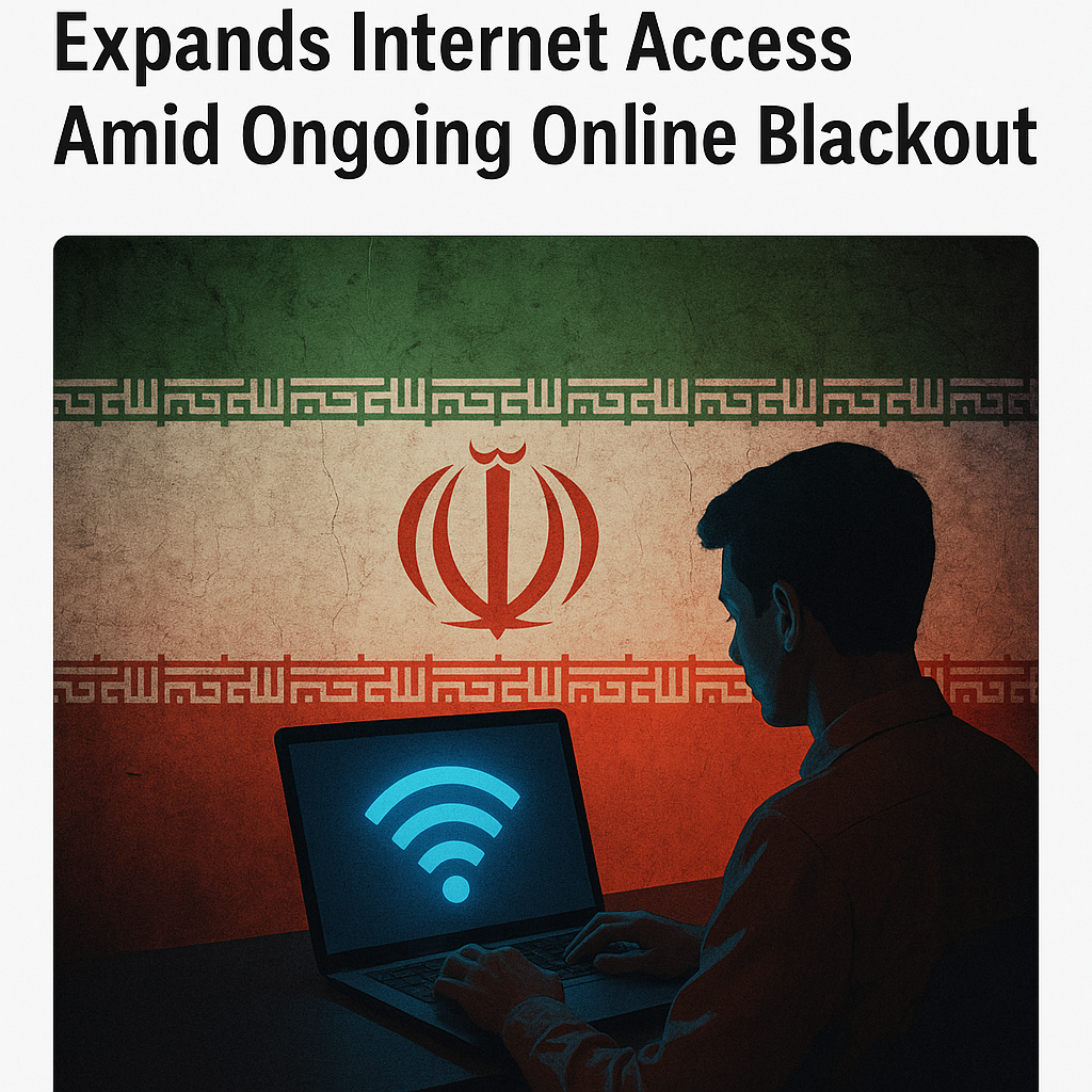 Illustration of Iran Expands Internet Access Amid Ongoing Online Blackout