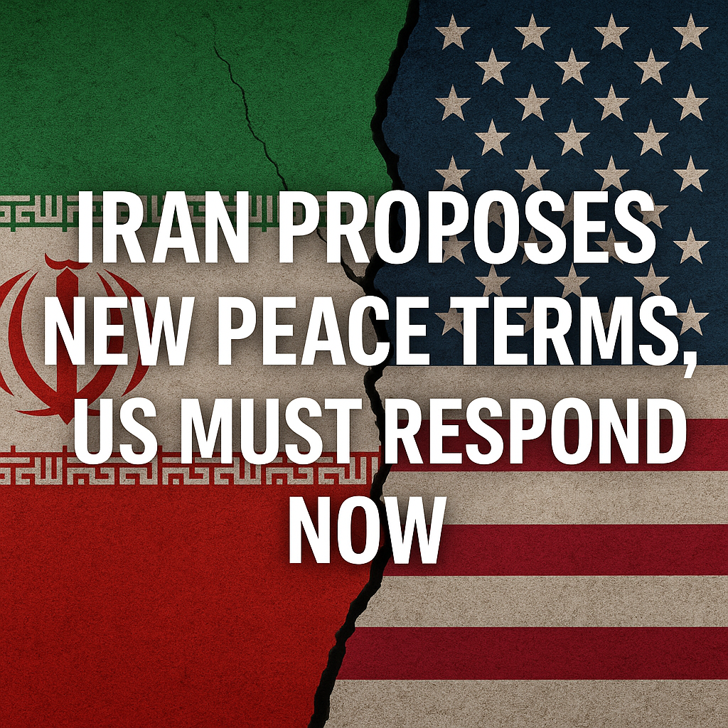 Illustration of Iran Proposes New Peace Terms, US Must Respond Now
