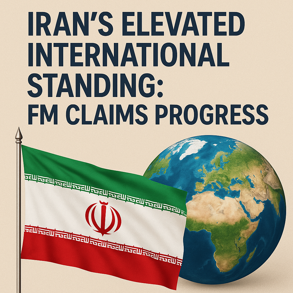 Illustration of Iran's Elevated International Standing: FM Claims Progress