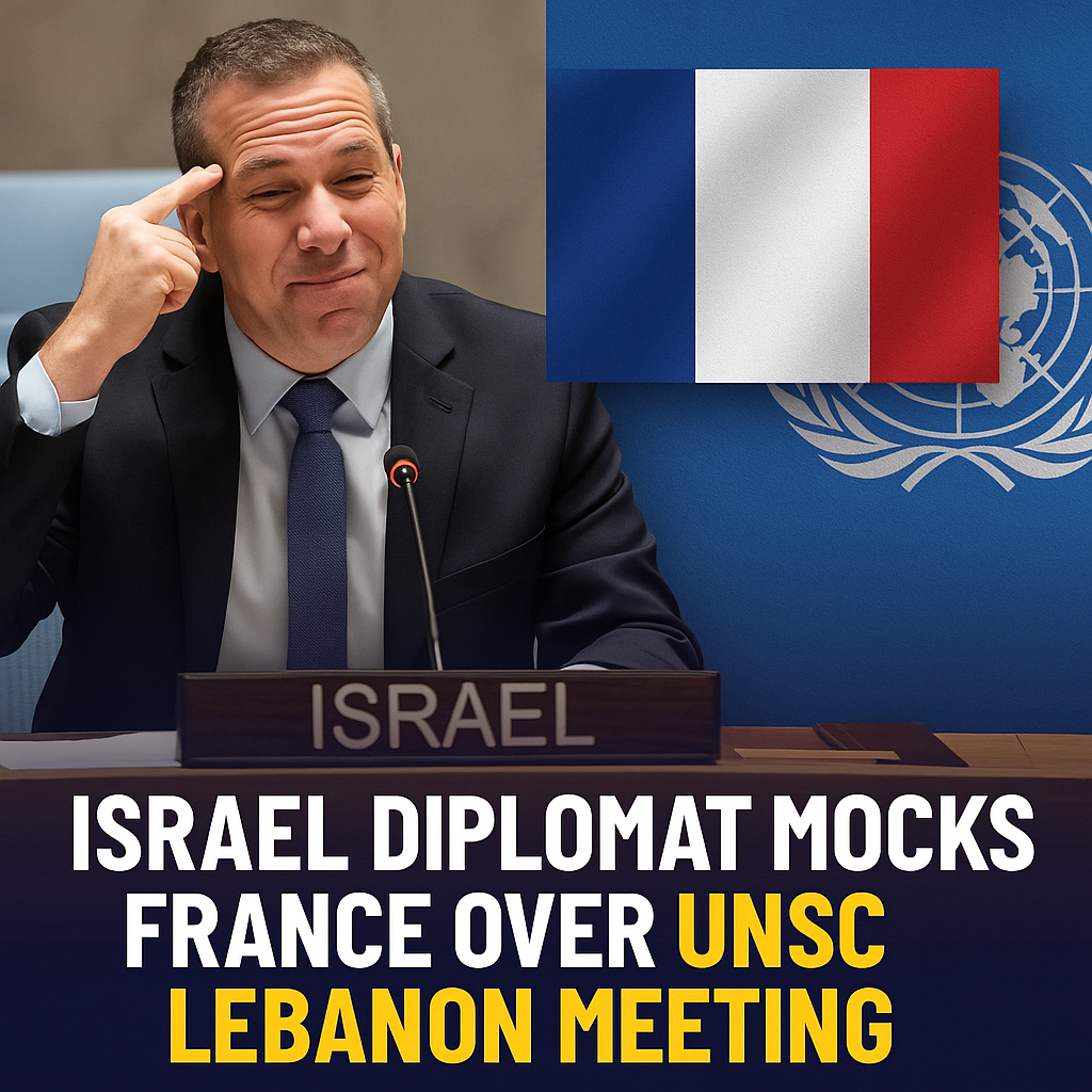 Illustration of Israel Diplomat Mocks France Over UNSC Lebanon Meeting