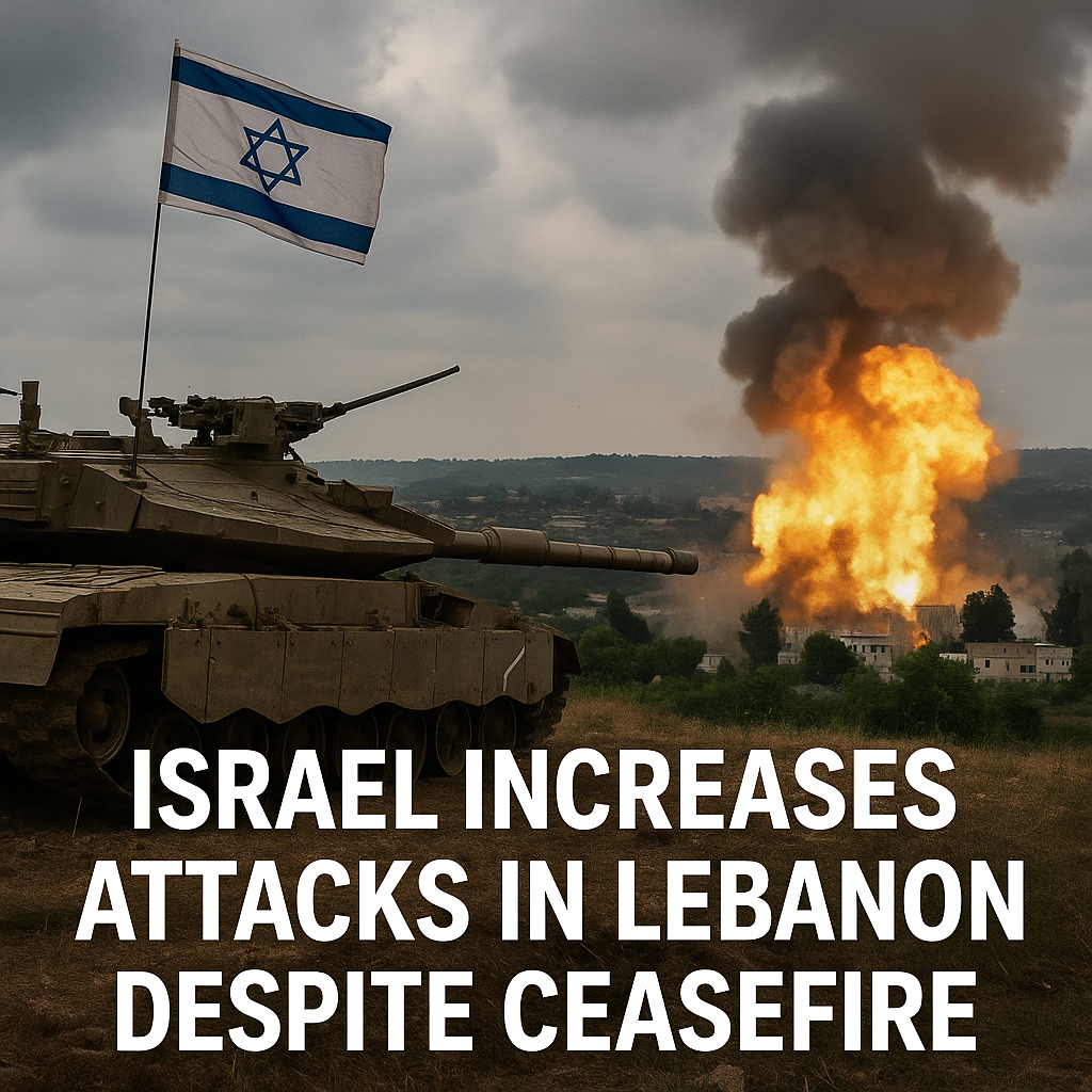 Illustration of Israel Increases Attacks in Lebanon Despite Ceasefire