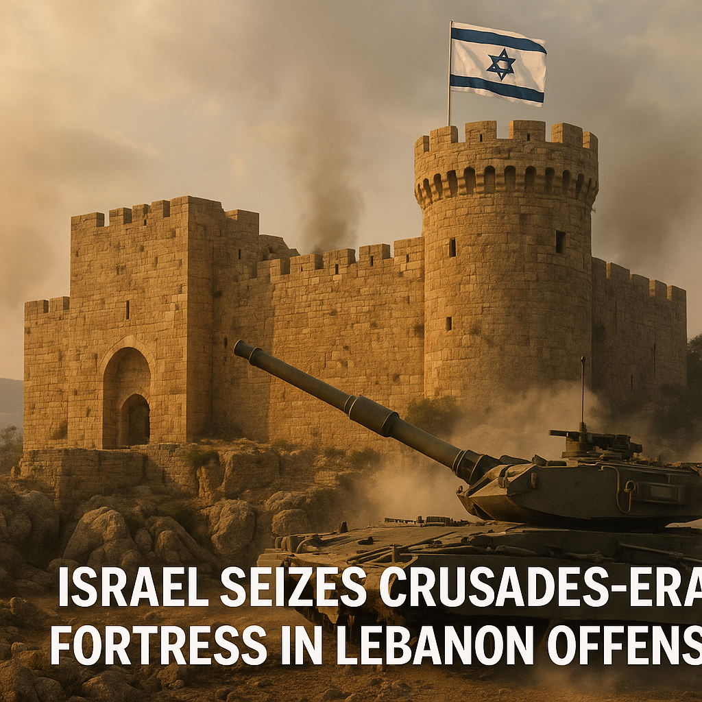 Illustration of Israel Seizes Crusades-Era Fortress in Lebanon Offensive