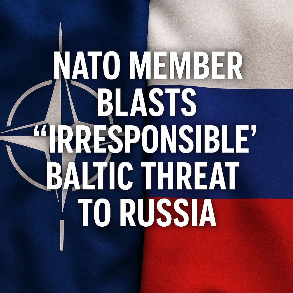 Illustration of NATO Member Blasts 'Irresponsible' Baltic Threat to Russia