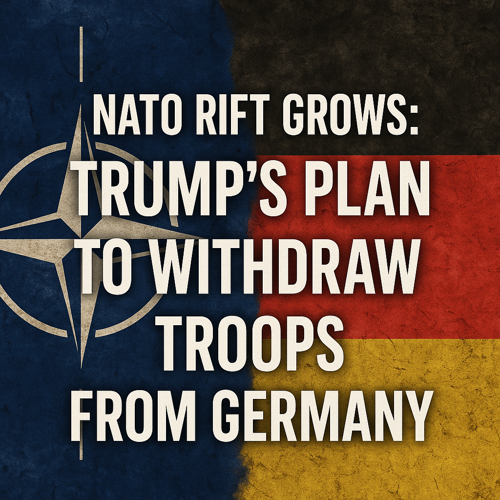 Illustration of NATO Rift Grows: Trump's Plan to Withdraw Troops from Germany