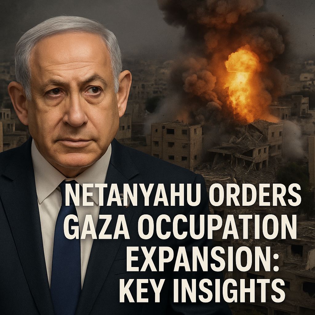 Illustration of Netanyahu Orders Gaza Occupation Expansion: Key Insights
