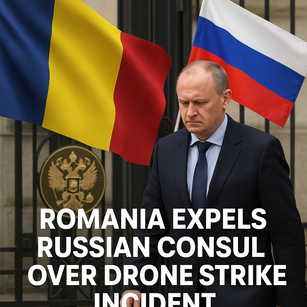 Illustration of Romania Expels Russian Consul Over Drone Strike Incident
