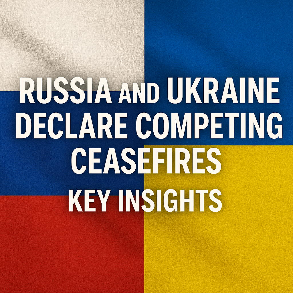 Illustration of Russia and Ukraine Declare Competing Ceasefires: Key Insights