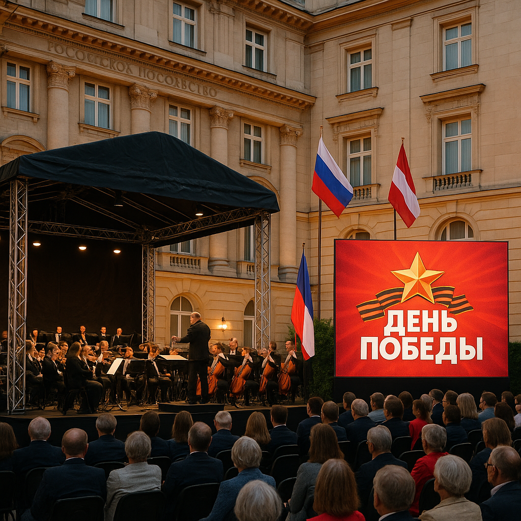 Illustration of Russian Embassy Hosts Vienna Victory Day Concert