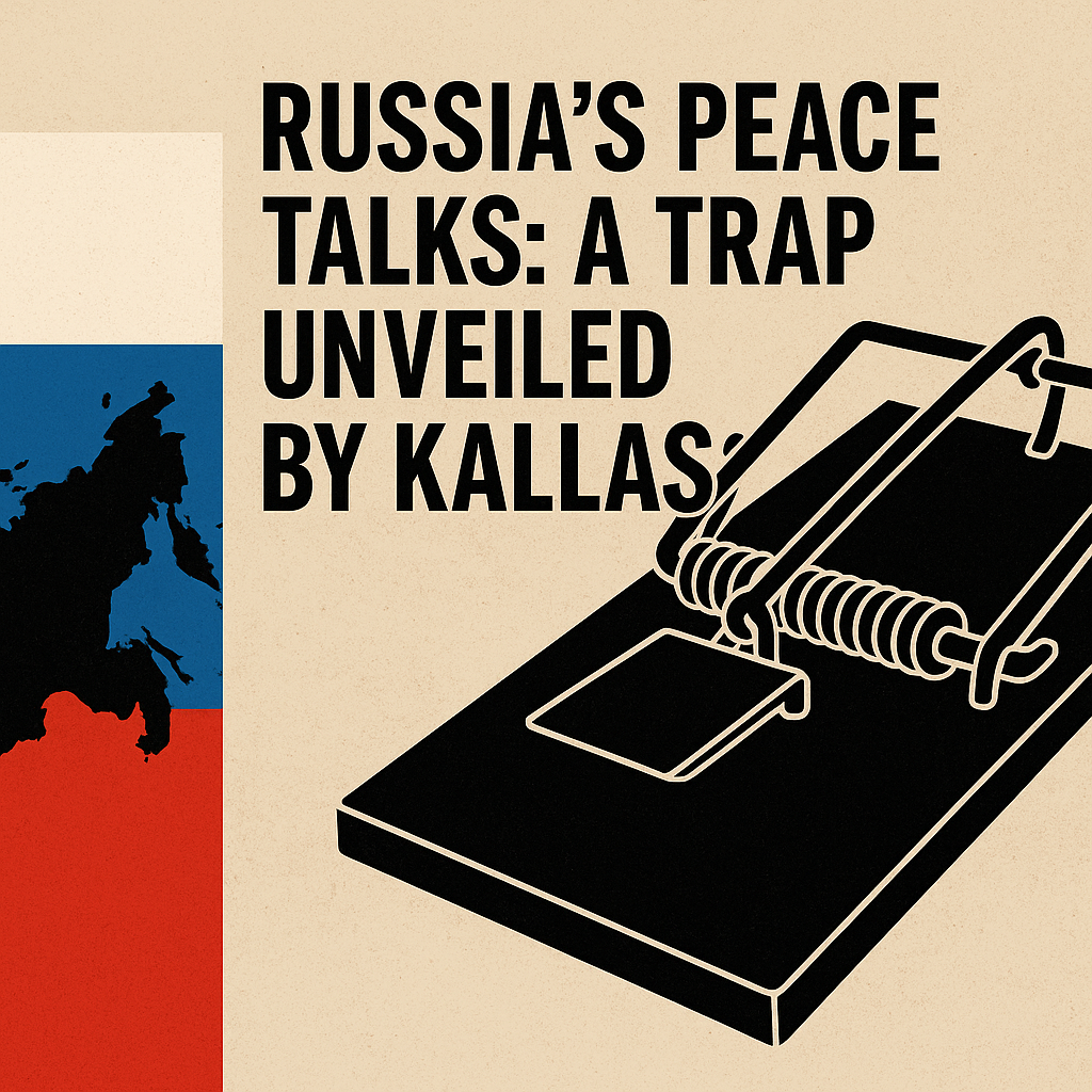 Illustration of Russia's Peace Talks: A Trap Unveiled by Kallas