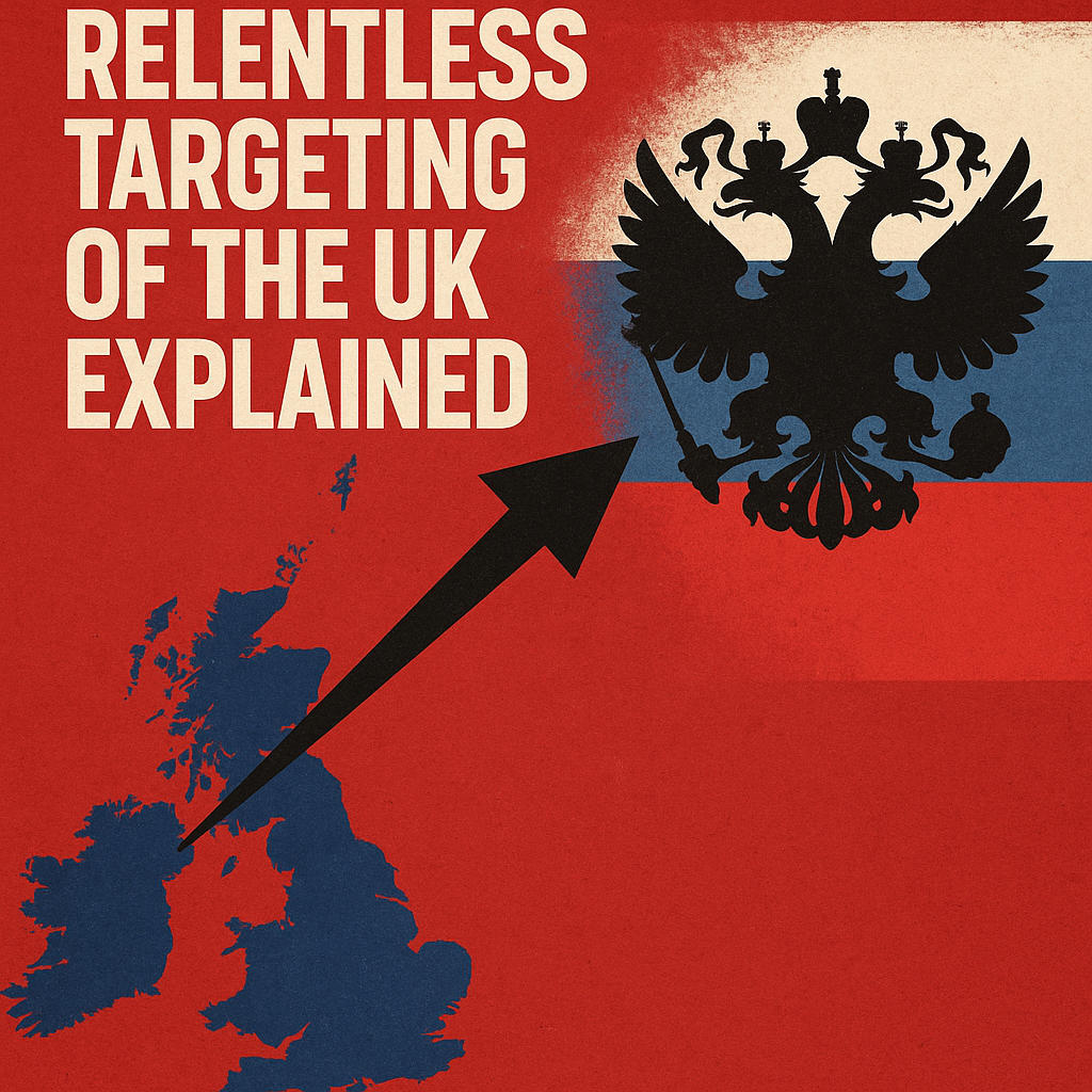 Illustration of Russia's Relentless Targeting of the UK Explained