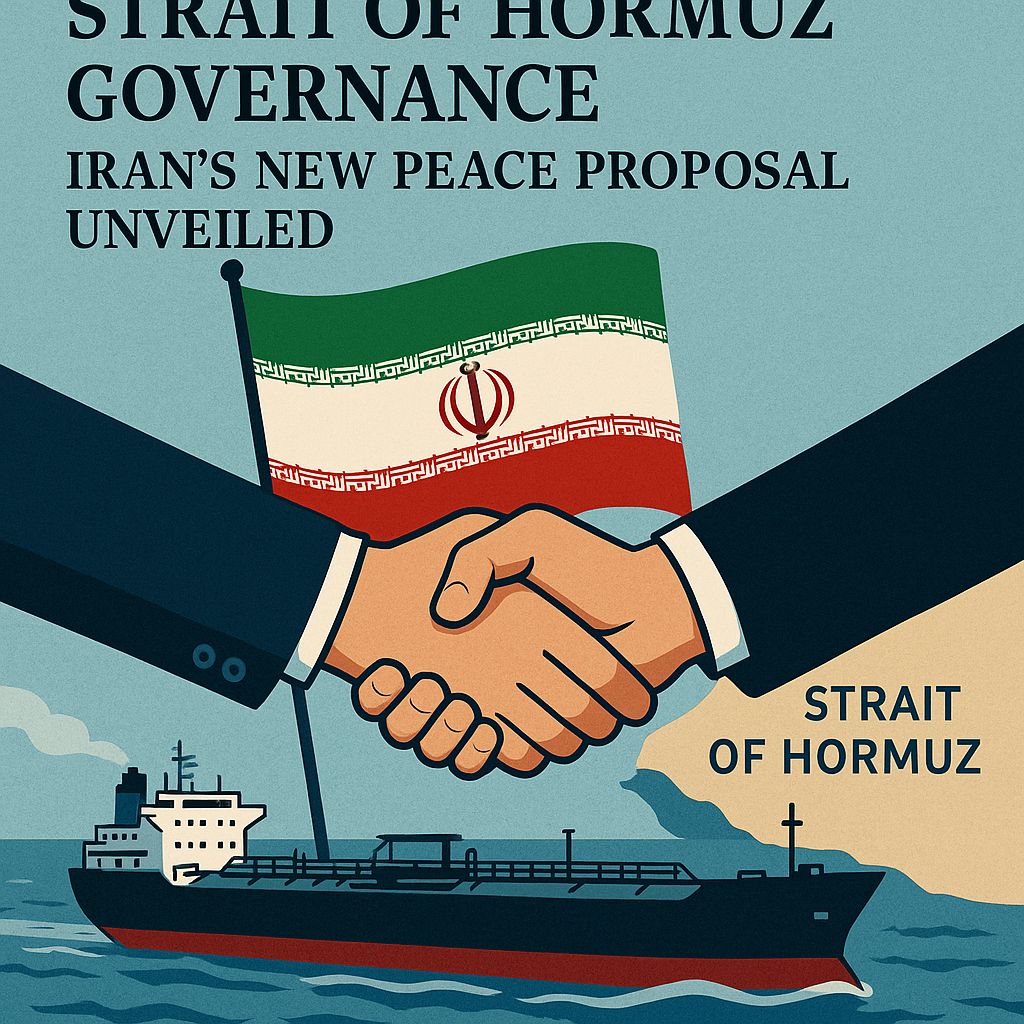 Illustration of Strait of Hormuz Governance: Iran's New Peace Proposal Unveiled