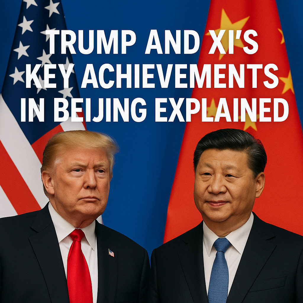 Illustration of Trump and Xi's Key Achievements in Beijing Explained