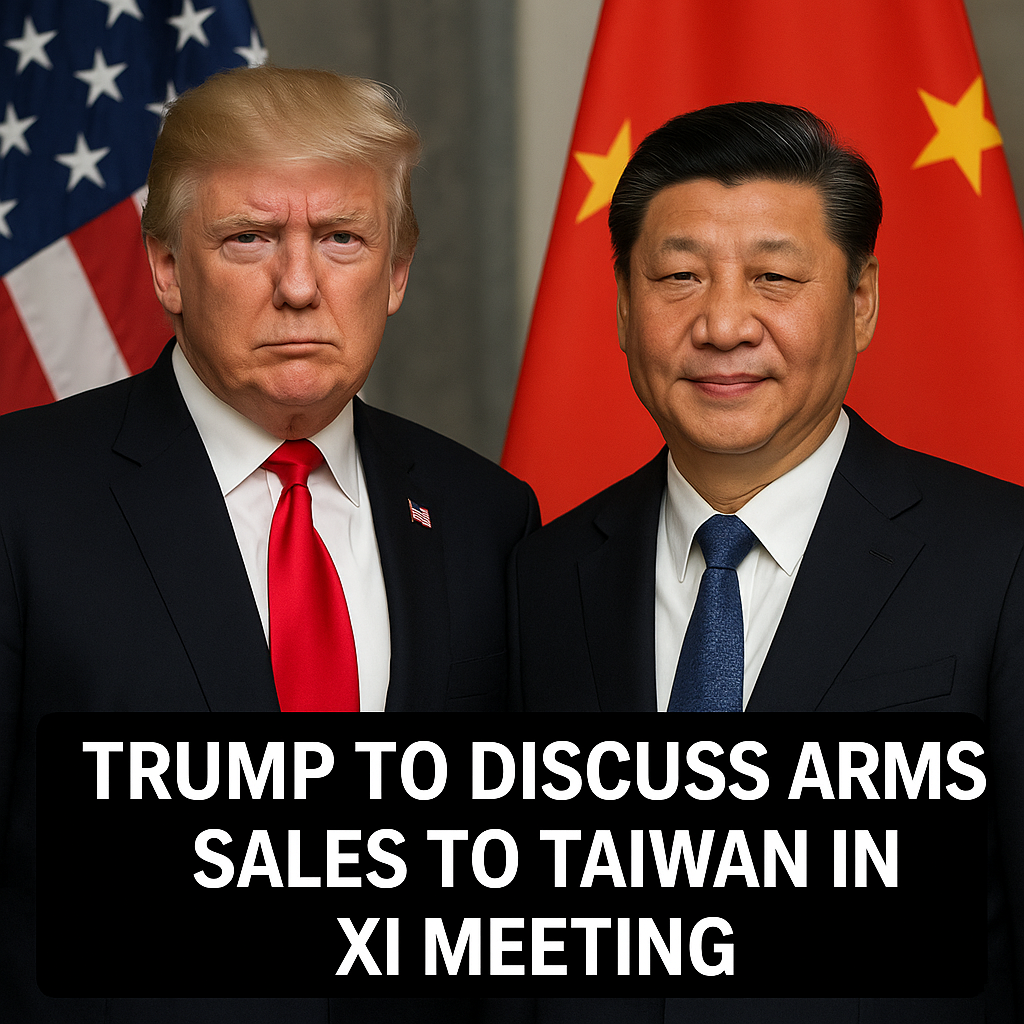 Illustration of Trump to Discuss Arms Sales to Taiwan in Xi Meeting