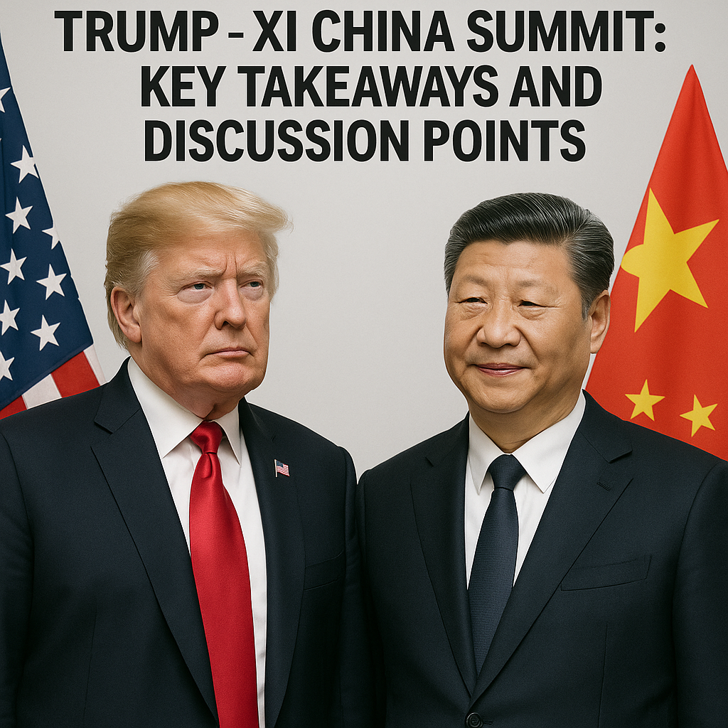 Illustration of Trump Xi China Summit: Key Takeaways and Discussion Points