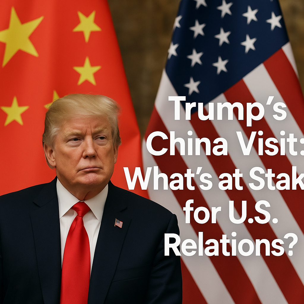 Illustration of Trump's China Visit: What’s at Stake for U.S. Relations?