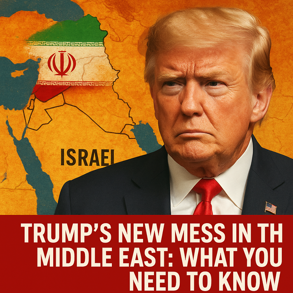 Illustration of Trump's New Mess in the Middle East: What You Need to Know