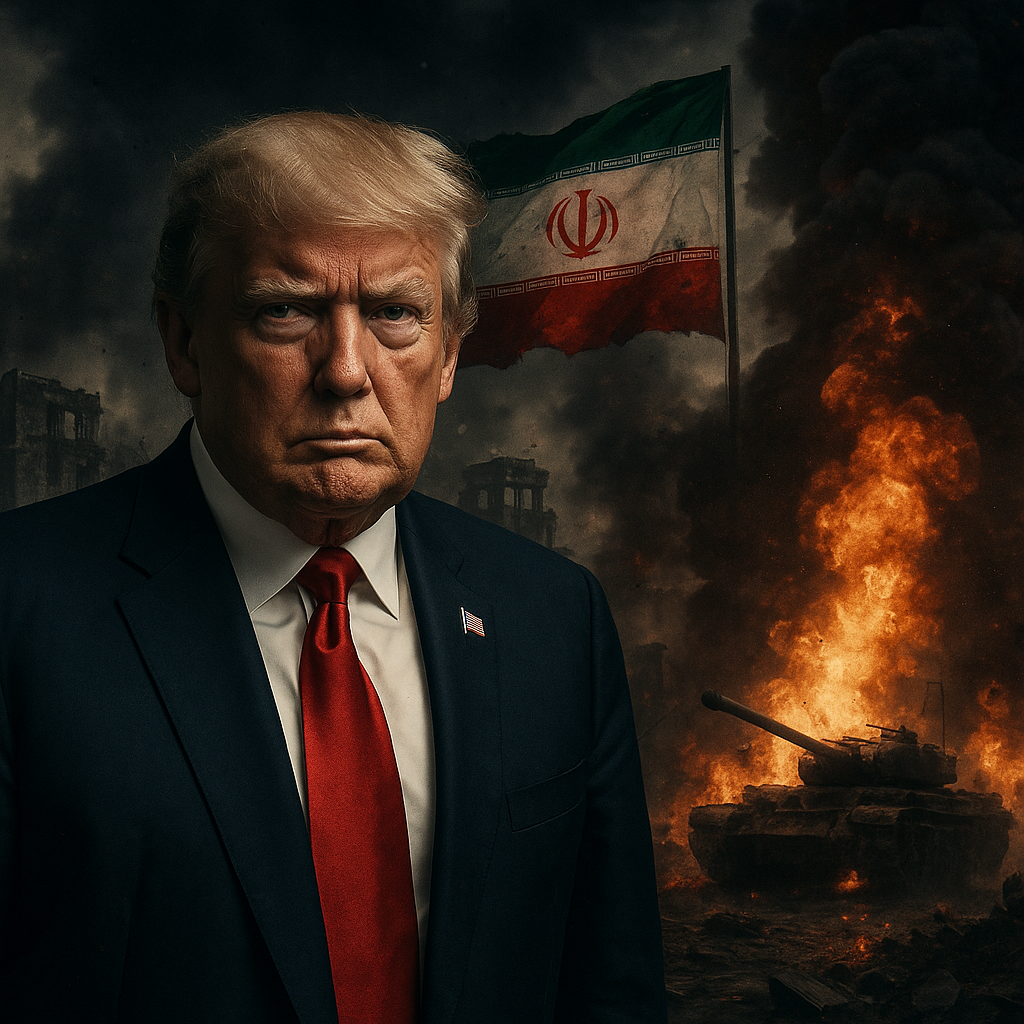 Illustration of Trump's War with Iran: A Shocking Tale of Horror and Carnage
