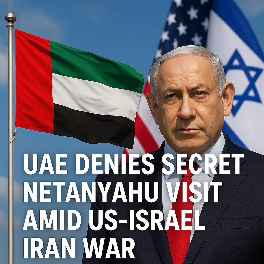Illustration of UAE Denies Secret Netanyahu Visit Amid US-Israel Iran War
