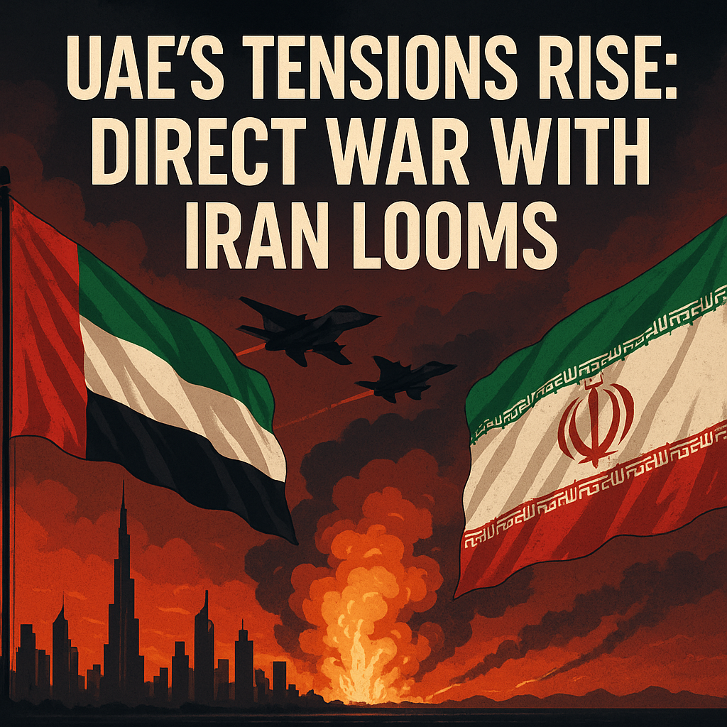 Illustration of UAE's Tensions Rise: Direct War with Iran Looms