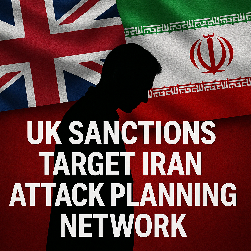 Illustration of UK Sanctions Target Iran Attack Planning Network