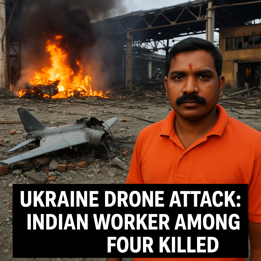 Illustration of Ukraine Drone Attack: Indian Worker Among Four Killed