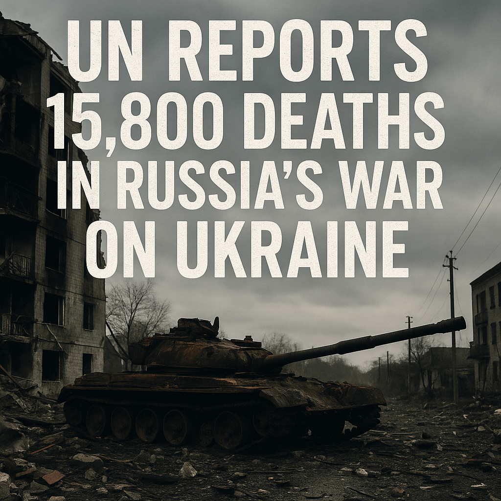 Illustration of UN Reports 15,800 Deaths in Russia’s War on Ukraine