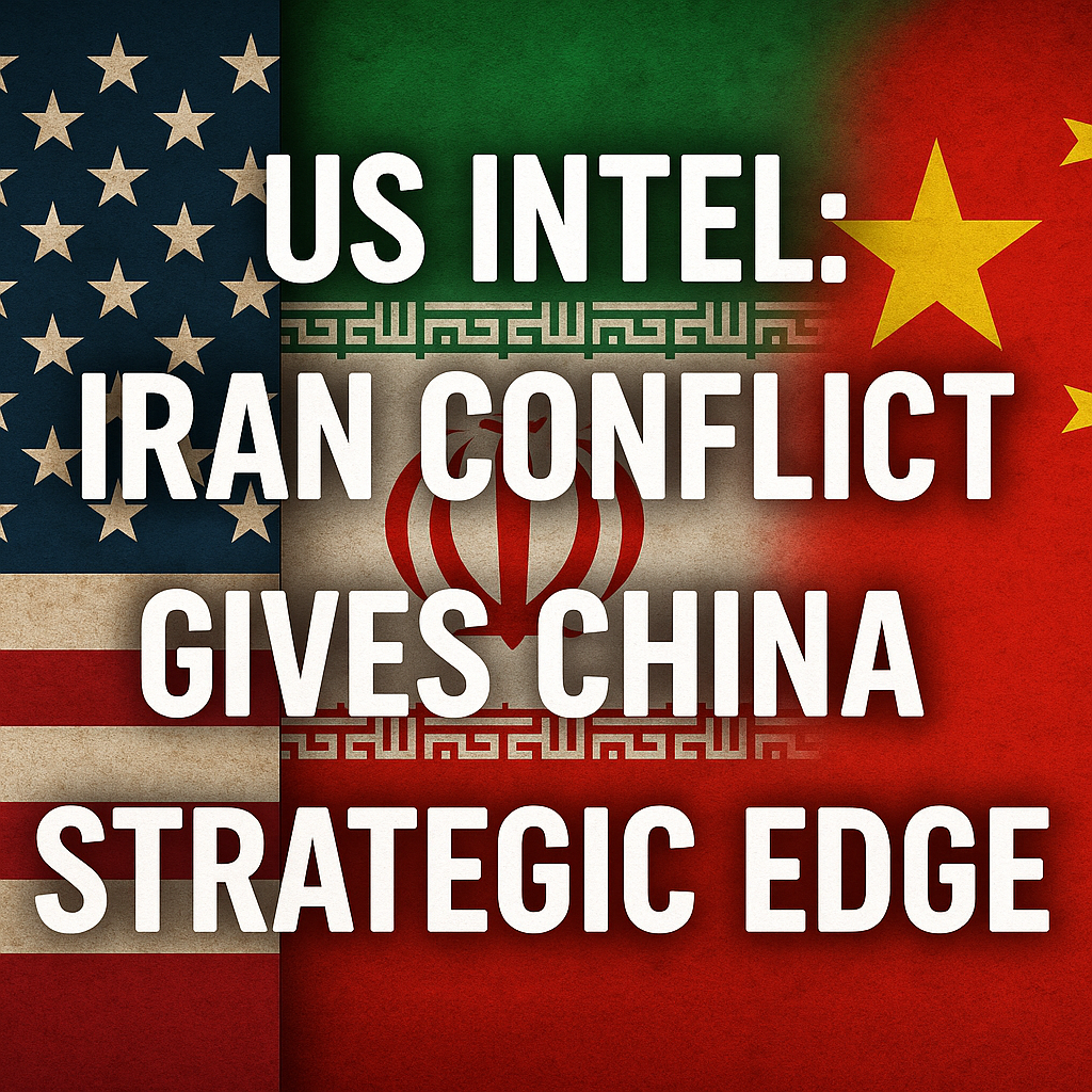 Illustration of US Intel: Iran Conflict Gives China Strategic Edge
