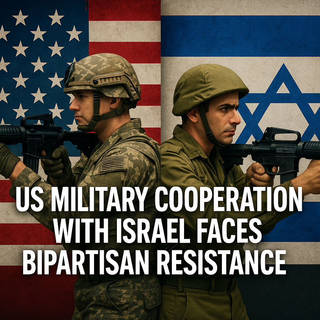 Illustration of US Military Cooperation with Israel Faces Bipartisan Resistance