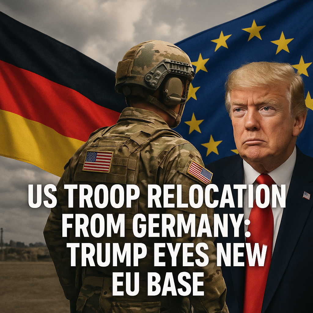 Illustration of US Troop Relocation from Germany: Trump Eyes New EU Base