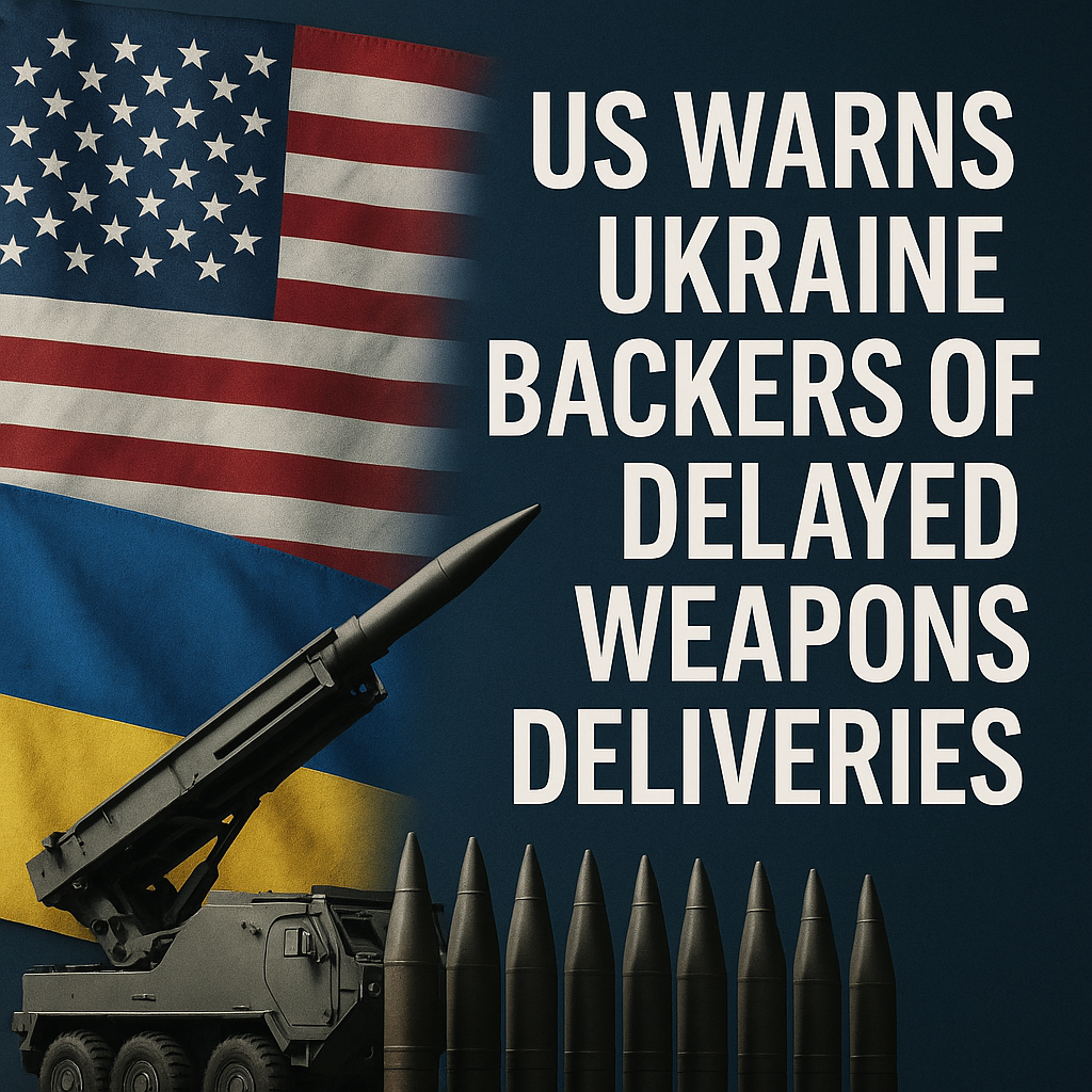 Illustration of US Warns Ukraine Backers of Delayed Weapons Deliveries