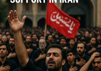 Illustration of Ashura Ceremonies: Faith and State Support in Iran