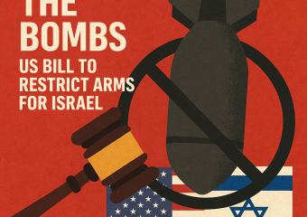 Illustration of Block the Bombs: US Bill to Restrict Arms for Israel