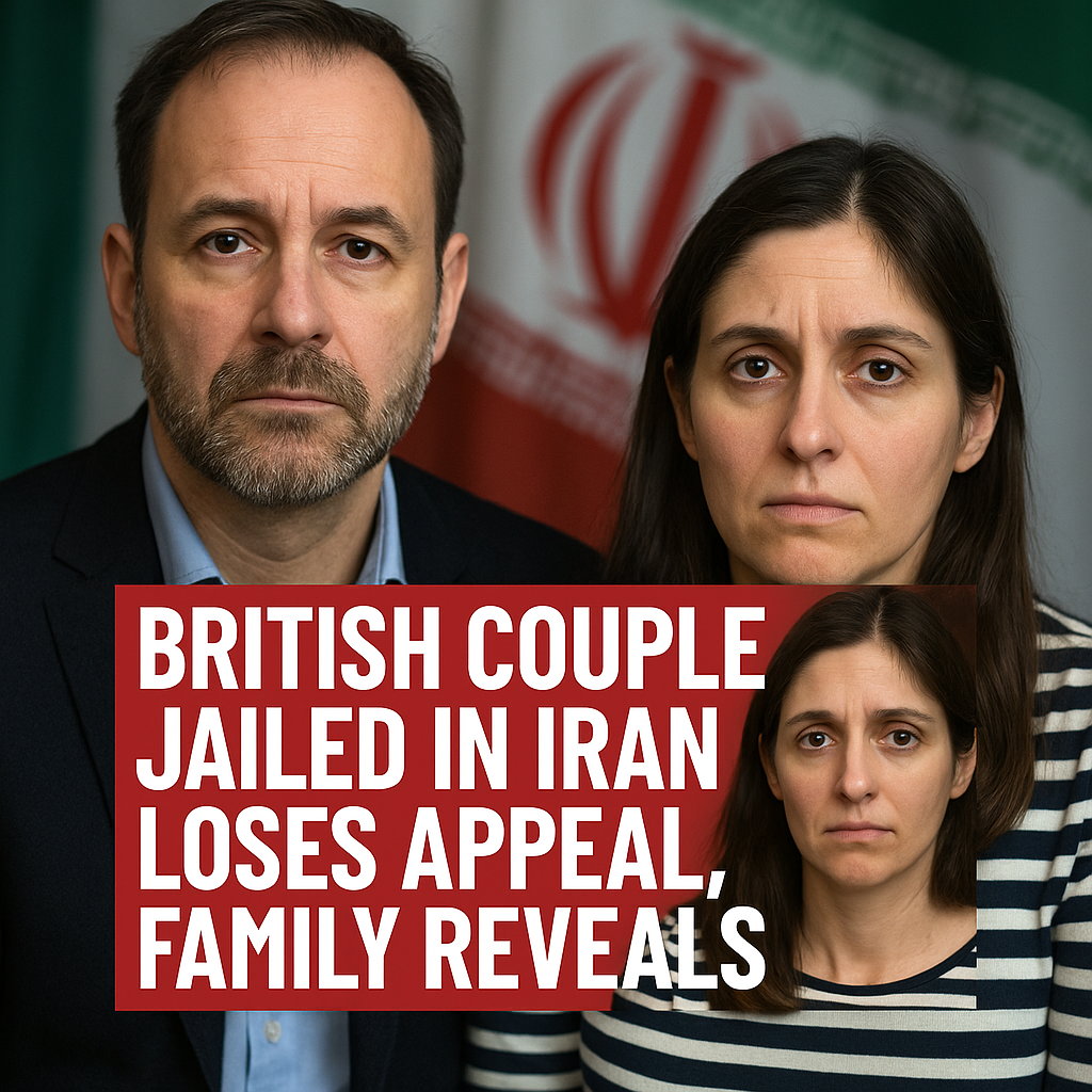 Illustration of British Couple Jailed in Iran Loses Appeal, Family Reveals