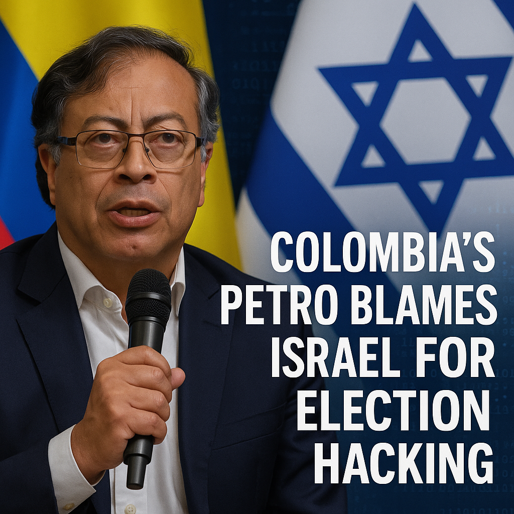 Illustration of Colombia’s Petro Blames Israel for Election Hacking