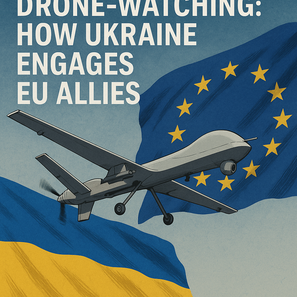 Illustration of Drone-Watching: How Ukraine Engages EU Allies