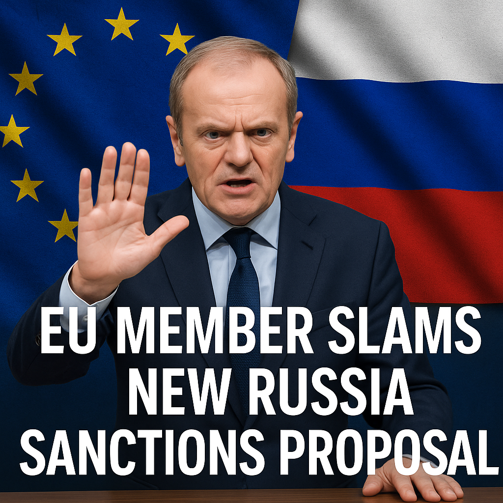Illustration of EU Member Slams New Russia Sanctions Proposal
