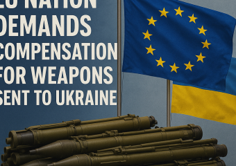Illustration of EU Nation Demands Compensation for Weapons Sent to Ukraine