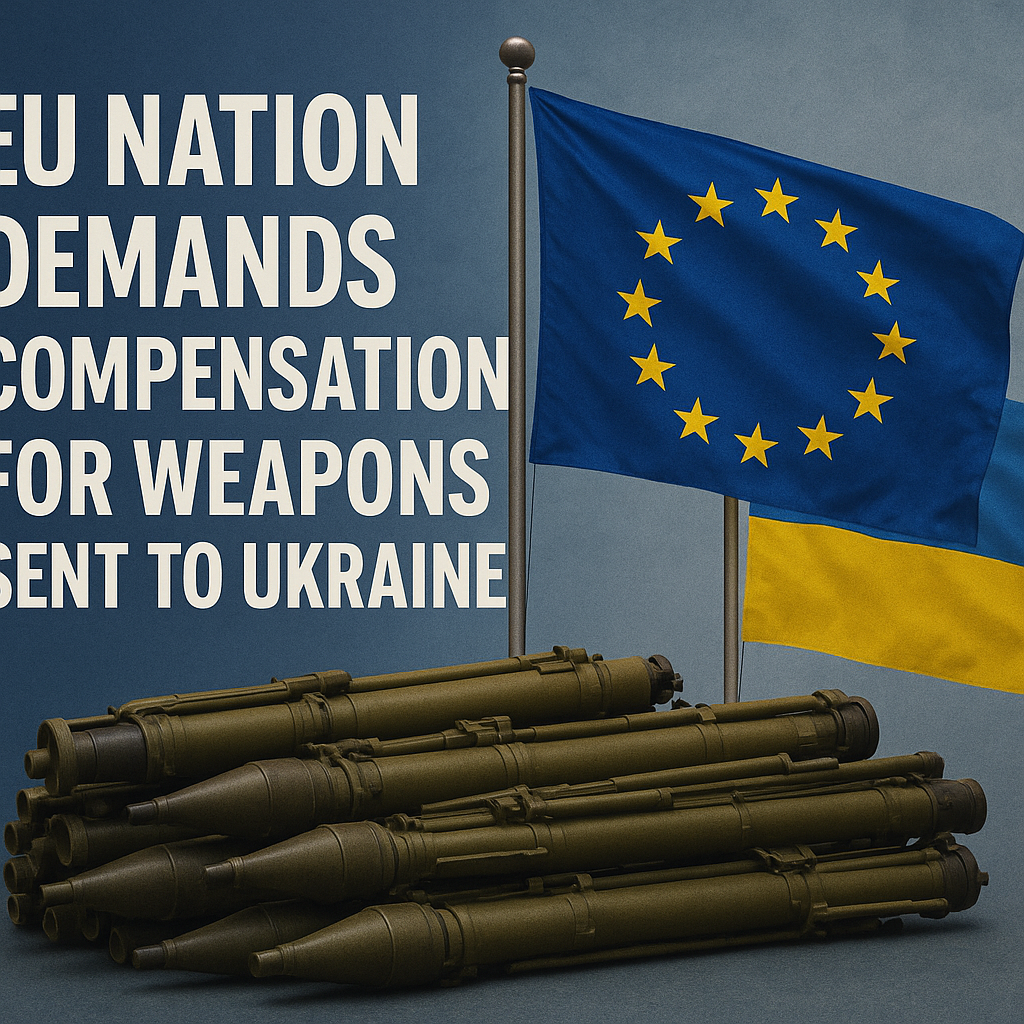 Illustration of EU Nation Demands Compensation for Weapons Sent to Ukraine