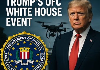 Illustration of FBI Prevents Drone Attack at Trump’s UFC White House Event