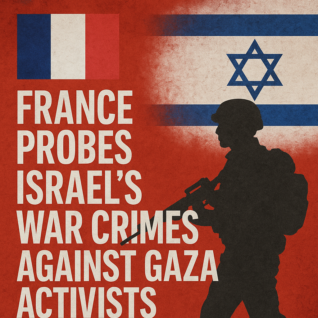 Illustration of France Probes Israel's War Crimes Against Gaza Activists
