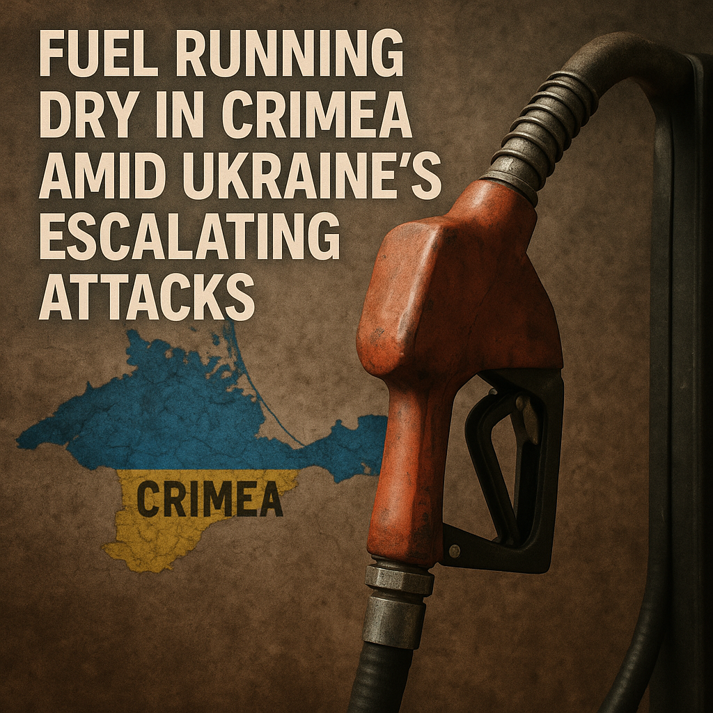 Illustration of Fuel Running Dry in Crimea Amid Ukraine's Escalating Attacks