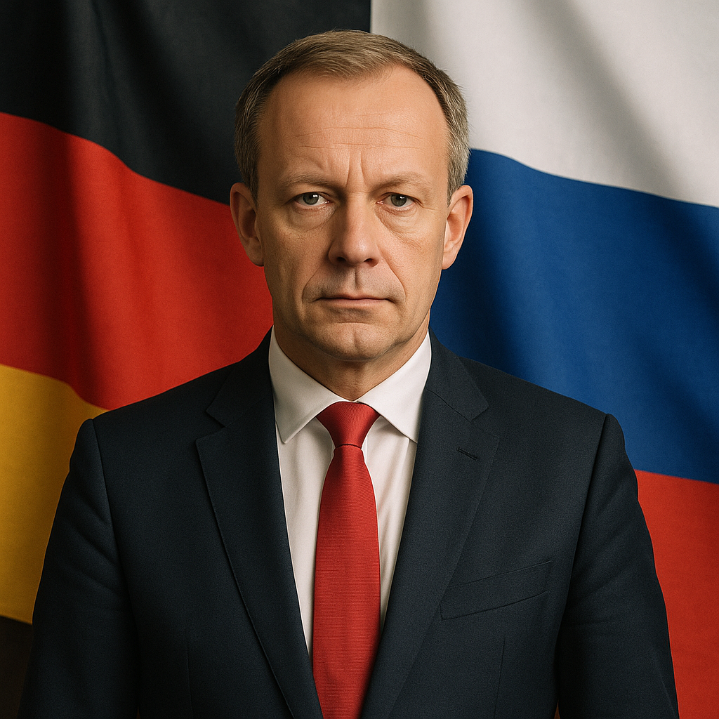 Illustration of Germany's Popular Party Leader Aims to Renew Ties with Russia