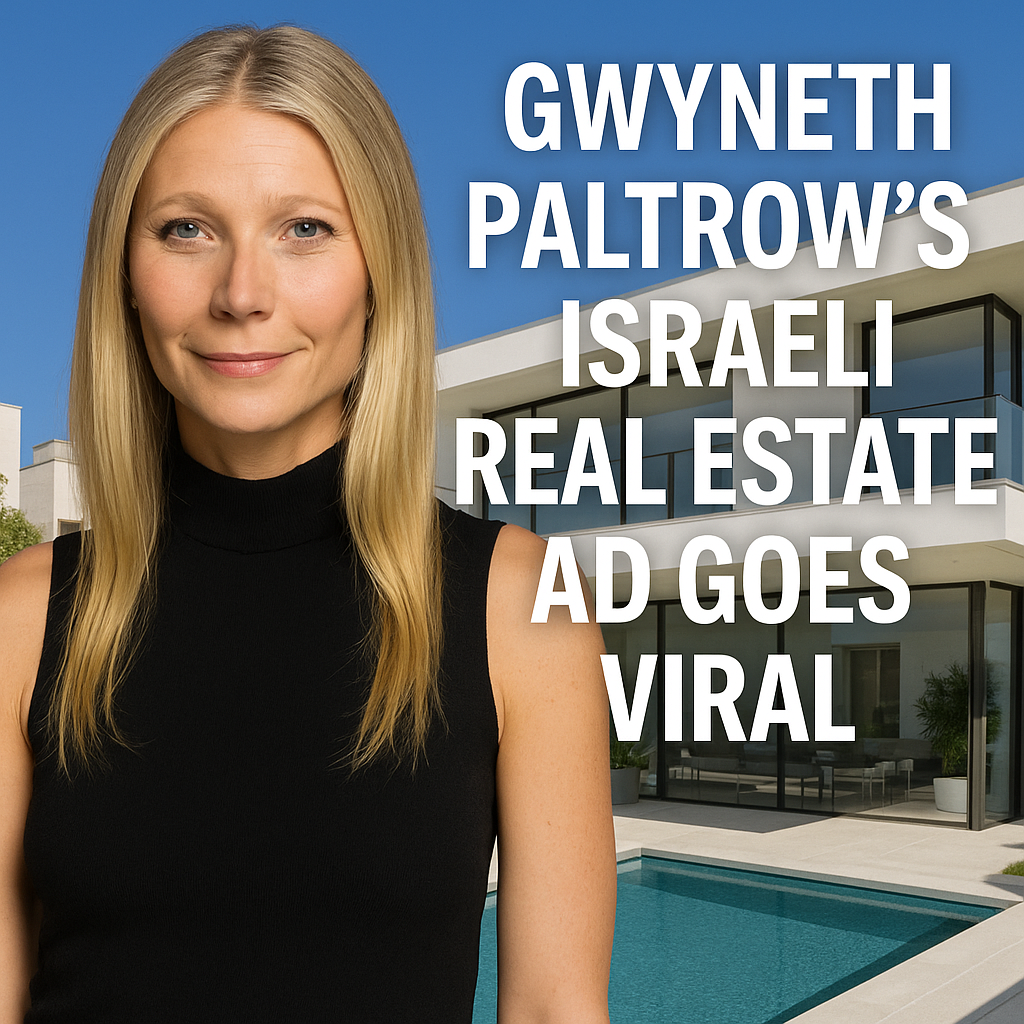 Illustration of Gwyneth Paltrow's Israeli Real Estate Ad Goes Viral