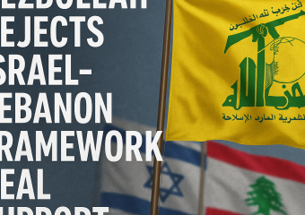 Illustration of Hezbollah Rejects Israel-Lebanon Framework Deal Support
