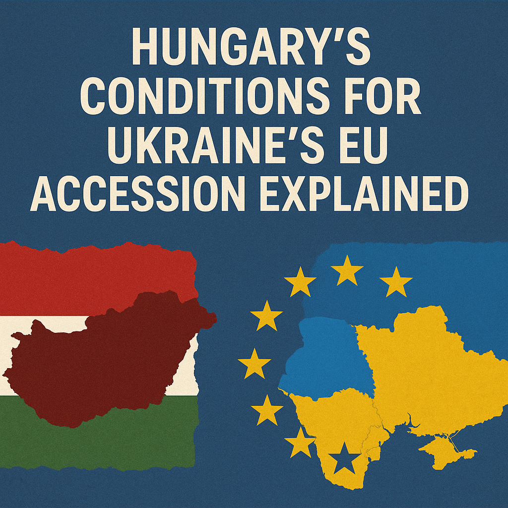 Illustration of Hungary's Conditions for Ukraine's EU Accession Explained