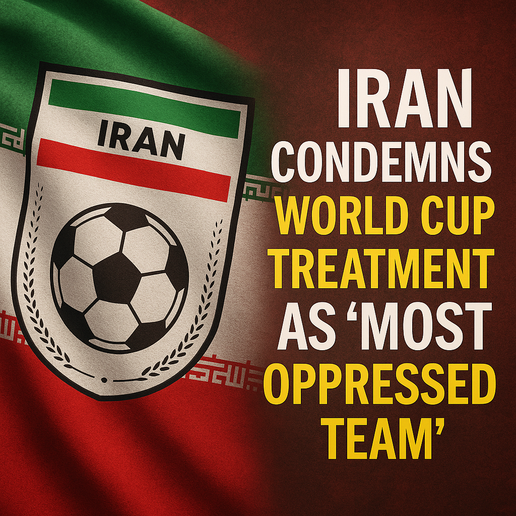 Illustration of Iran Condemns World Cup Treatment as 'Most Oppressed Team'